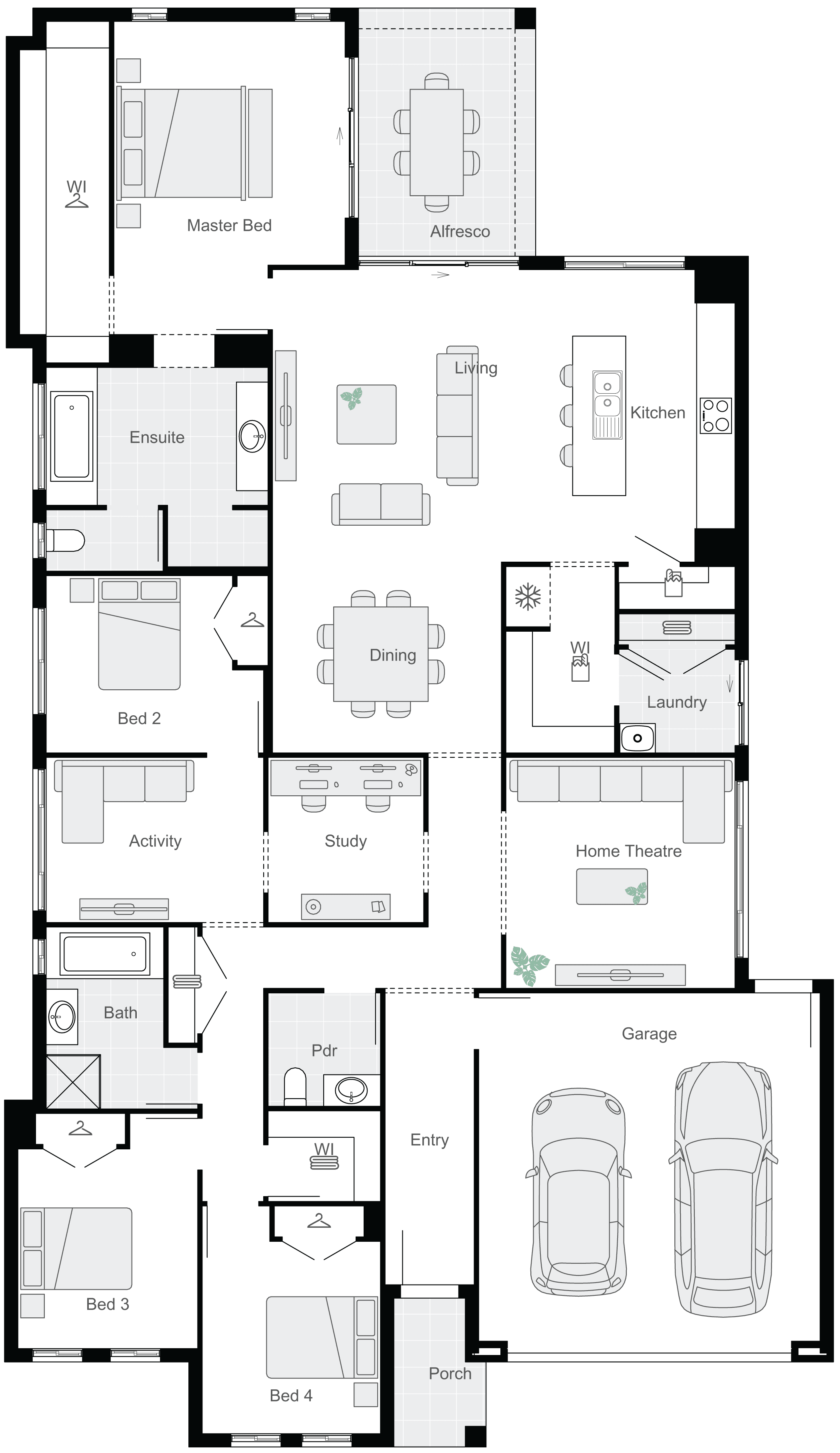 Eden 31 Single Storey House Floor Plan
